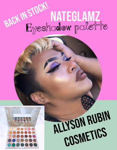 nate glamz eyeshadow palette created by Allyson Rubin cosmetics